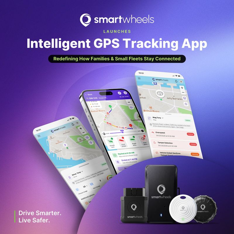 SmartWheels GPS Launches Intelligent GPS Tracking App, Redefining How Families and Small Fleets Stay Connected