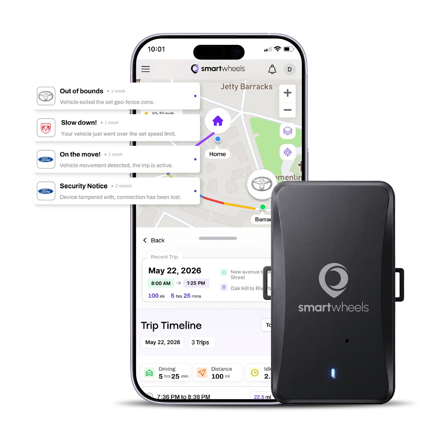 Magnetic GPS Tracker- Real-time Tracking, Geo-fencing & Tamper Alerts